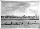 Landschaft bei Quickborn, Aquarell
