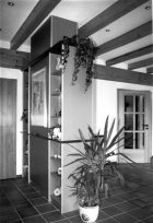 Wohnraumgestaltung: Umbauter Schornstein